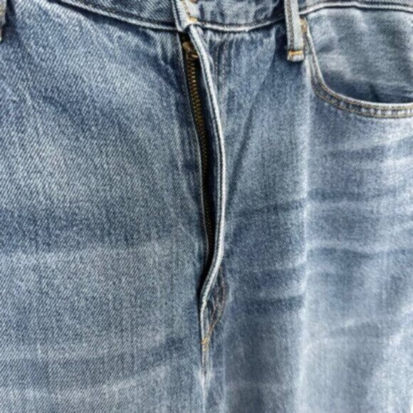 Vince | Medium Wash High Rise Distressed Denim Jeans Size 31 - Picture 4 of 12